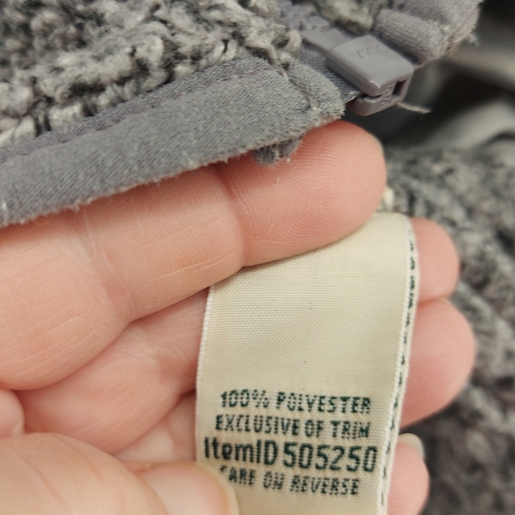 L.L.Bean Hi-Pile Fleece Jacket Gray Size Small - Picture 5 of 6